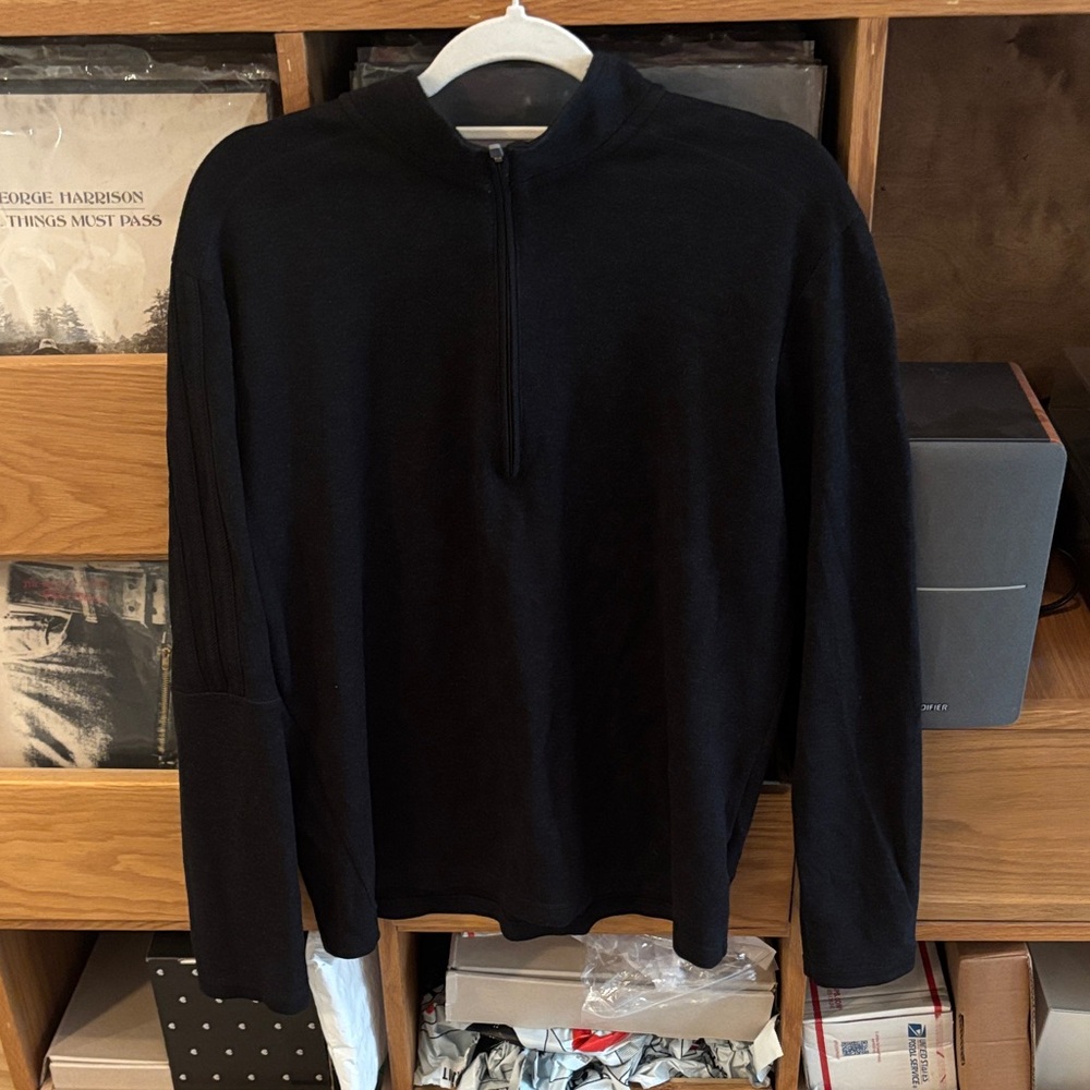 adidas Men's Black Zip-Up Sweater